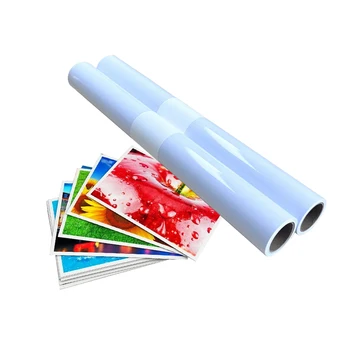 Aqueous 220 grams RC Glossy Photo Paper Roll for Canon Epson Inkjet Printing