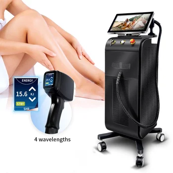 Professional 2000W Triple Wavelengths Painless Diode Laser Salon Hair Removal Machine Ice