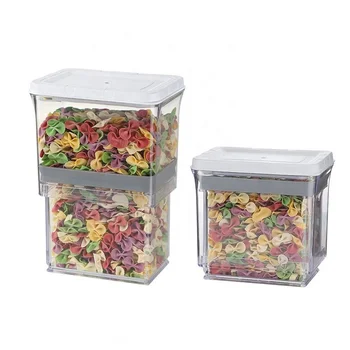 Snackle Box Retractable Square Seals on Food Storage Containers Transparent Plastic Sealed Food Kitchen Storage Tissue