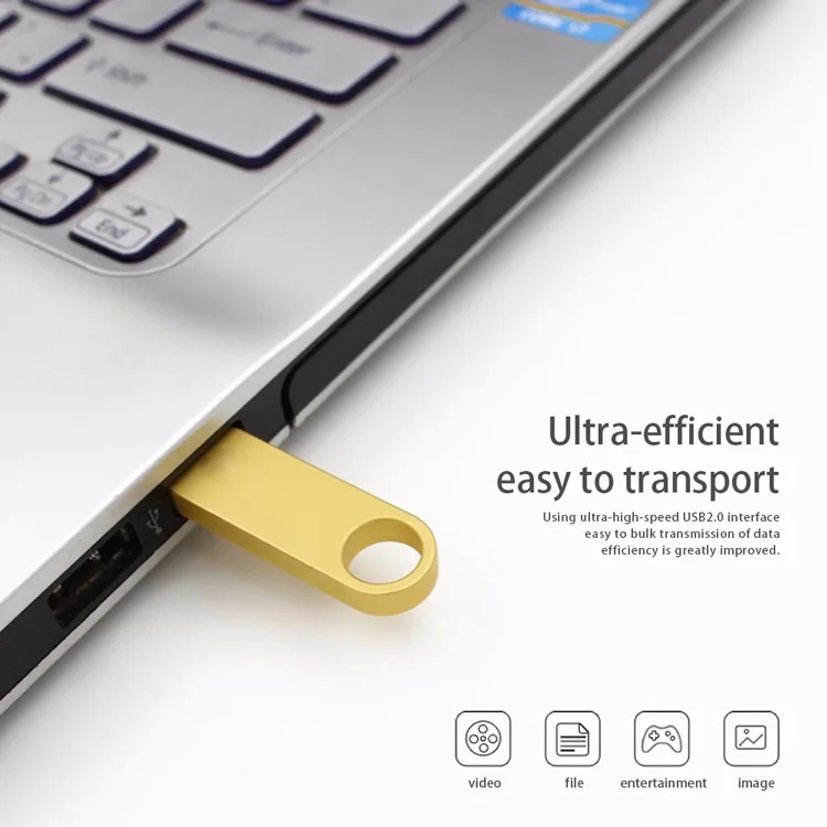Metal Mini USB Flash Drive 64GB 32GB 16GB 8GB Pendrive USB Stick Pen Drive 4GB For Tablet PC - ANKUX.COM