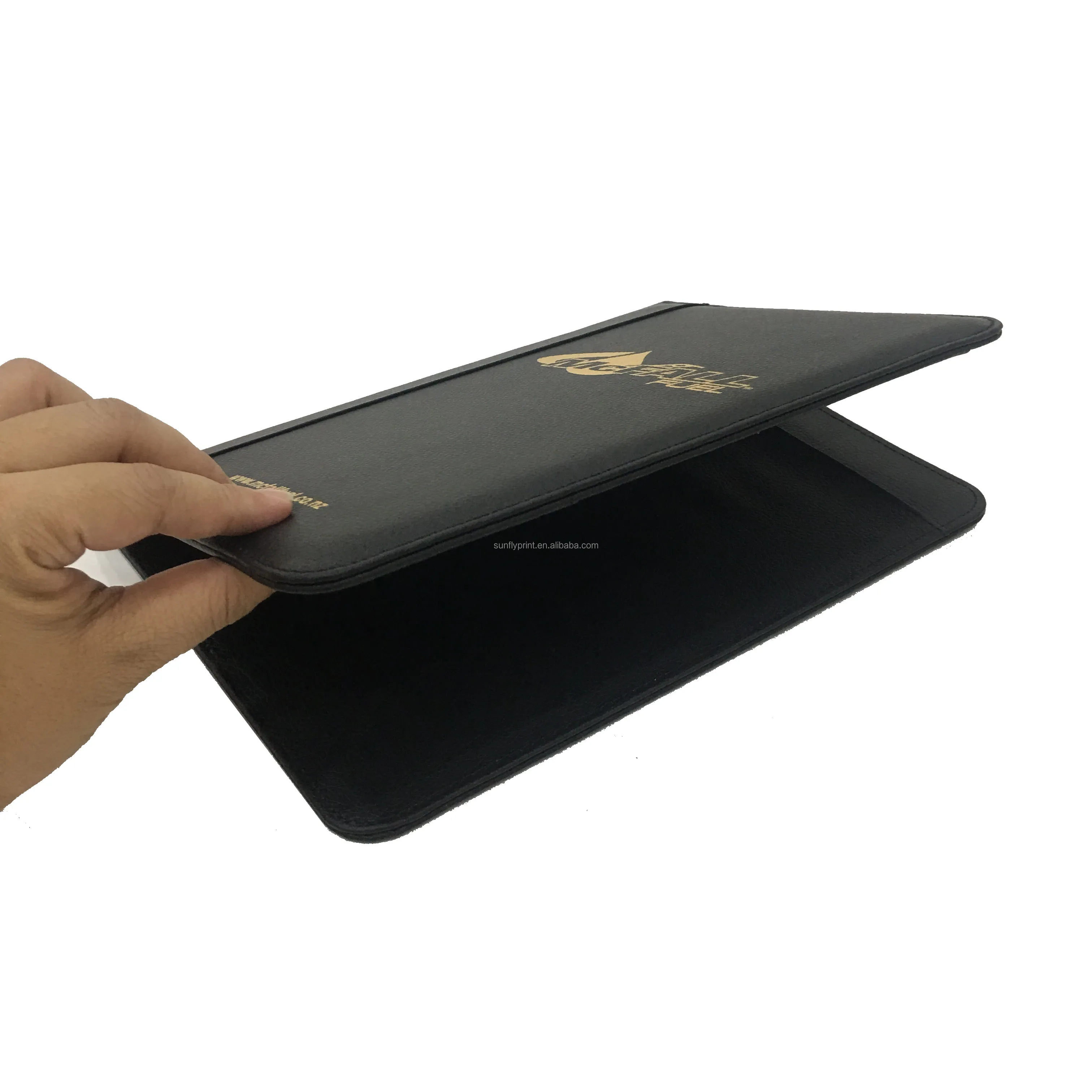 Черная папка А4 для руководителей конференций портфель из искусственной кожи документов Многофункциональная офисная печать логотипа на заказ