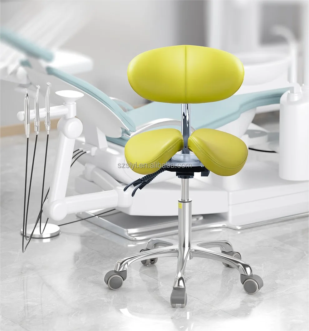 Adjustable Saddle Chair Dental Split Saddle Chair Doctor's Saddle Chair