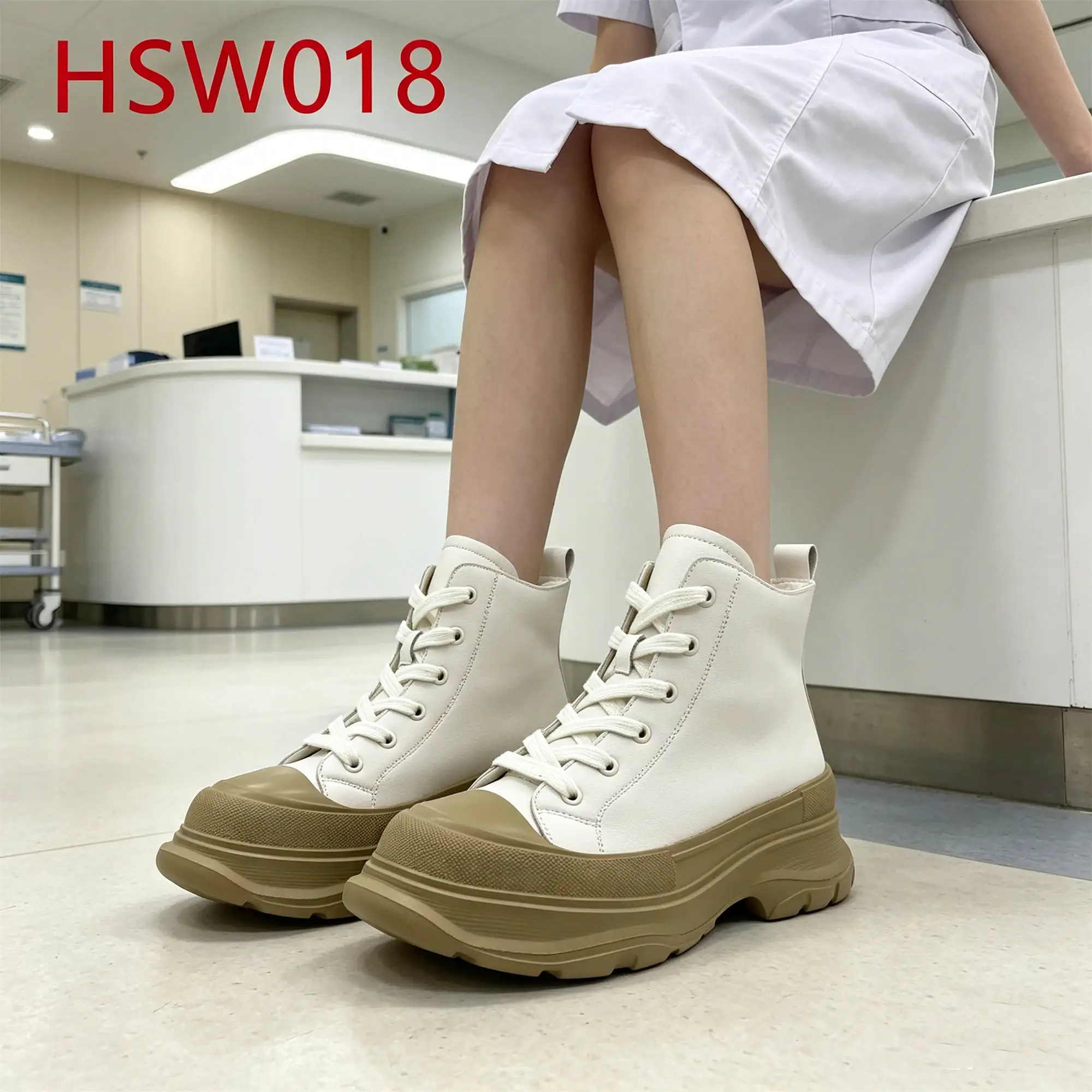 ZYF,Thailand Market Popular High Cut Anti-static White Safety Shoes Long Time Wear Anti-tired Rubber Outsole Work Clogs HSW018