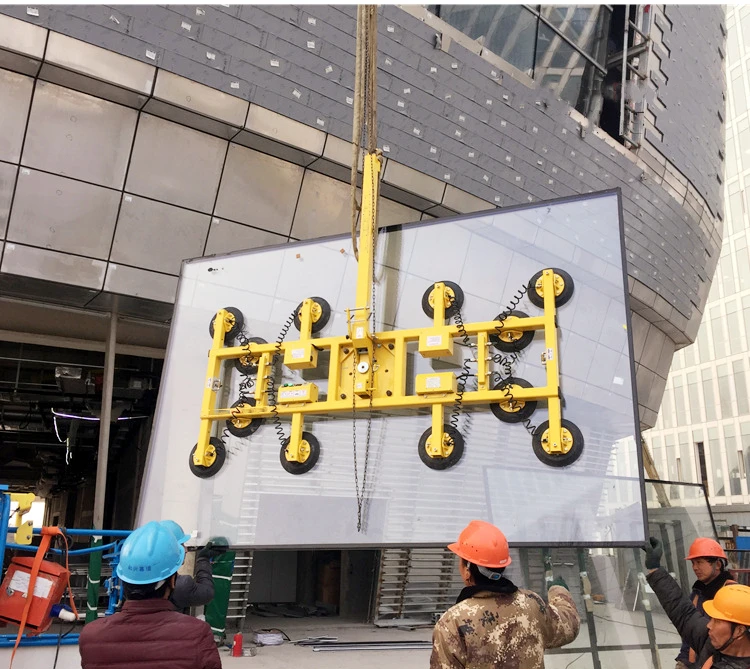600kgs 800kgs 1000kgs 글라스 진공 흡착을 로딩하는 장비를 높이는 자동 외팔보 크레인 유리 끼우기는 들치기들을 잔 모양으로 만듭니다 4