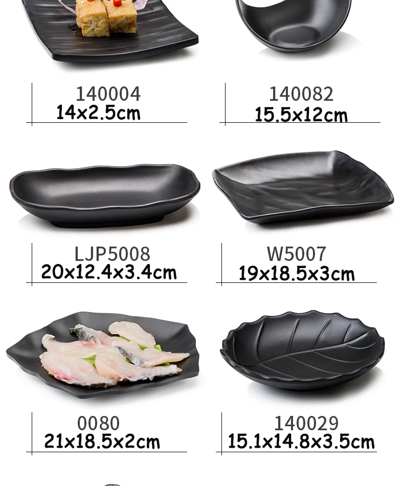 Sushi Services de table 4 personnes - 100% mélamine - Set complet