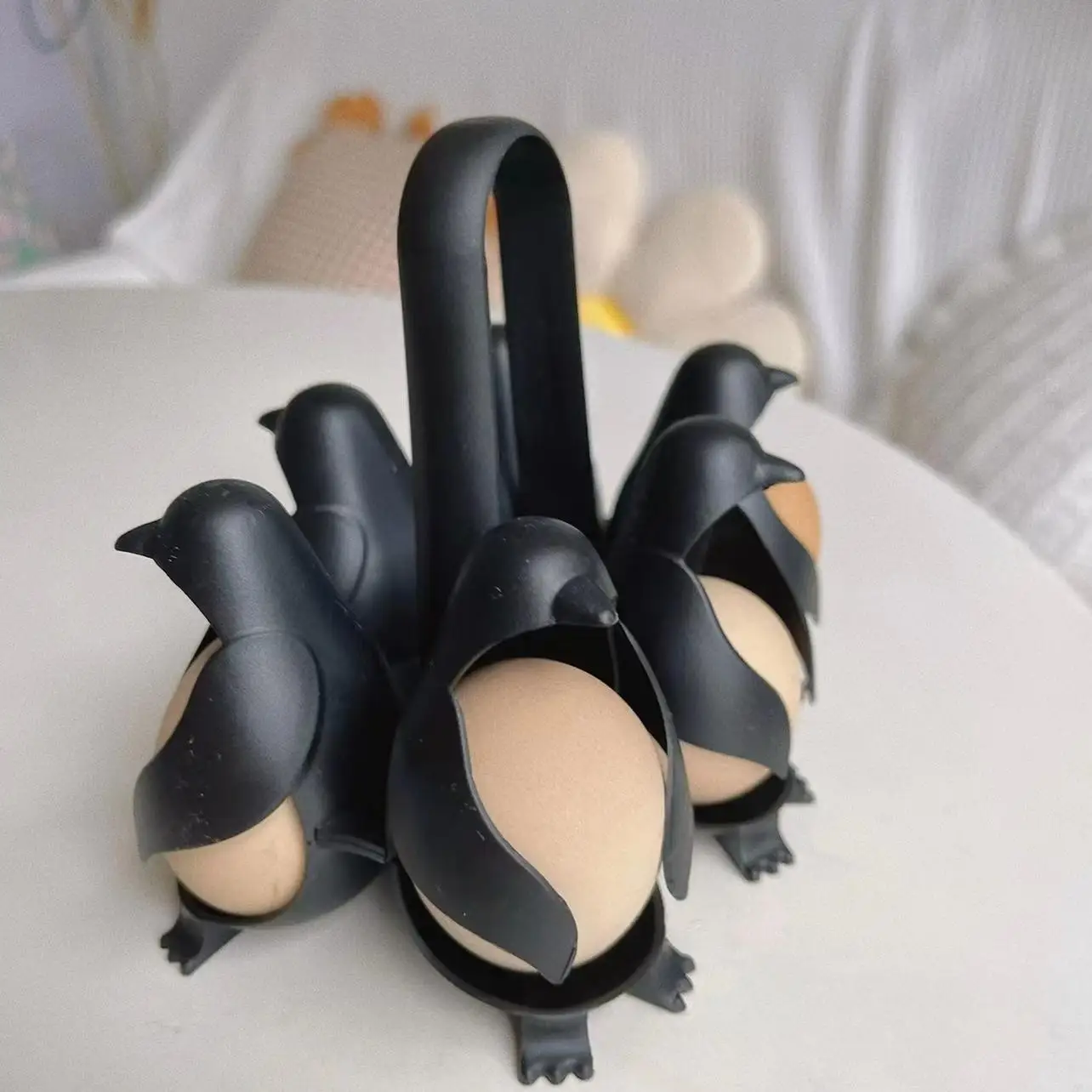 Penguin Egg Cooker & Steamer Rack - Compact & Efficient