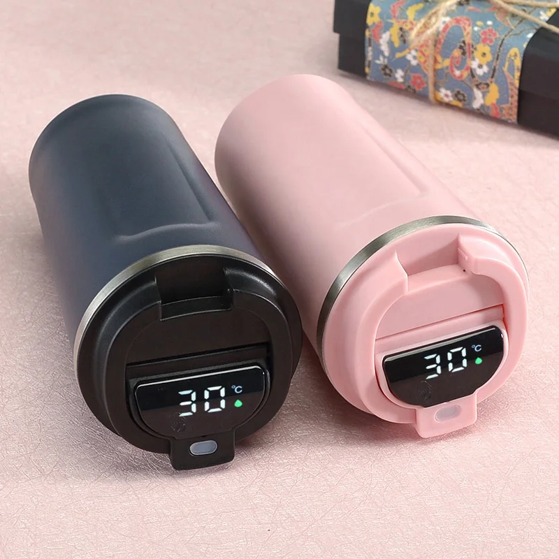 380/510ml In-Car Insulated Cup Temperature Display Thermos Portable Smart  Coffee Mug Thermal Tumbler Vacuum Flasks Water Bottle