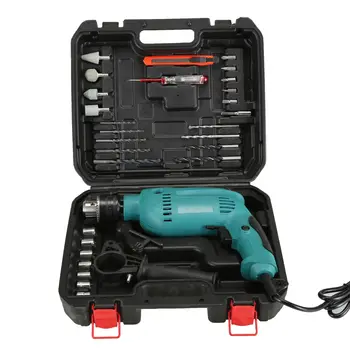 New 29pcs home multiple functions lithium battery cordless impact electric drill combination tool set