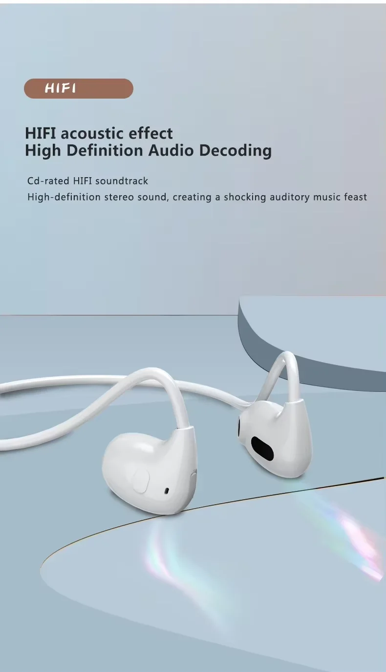 Pro Air Sport Neckband Wireless Headphones Hot Sale VV4 Over-the-Ear Earbuds LED Battery Indicator Touch Control BT 5.3