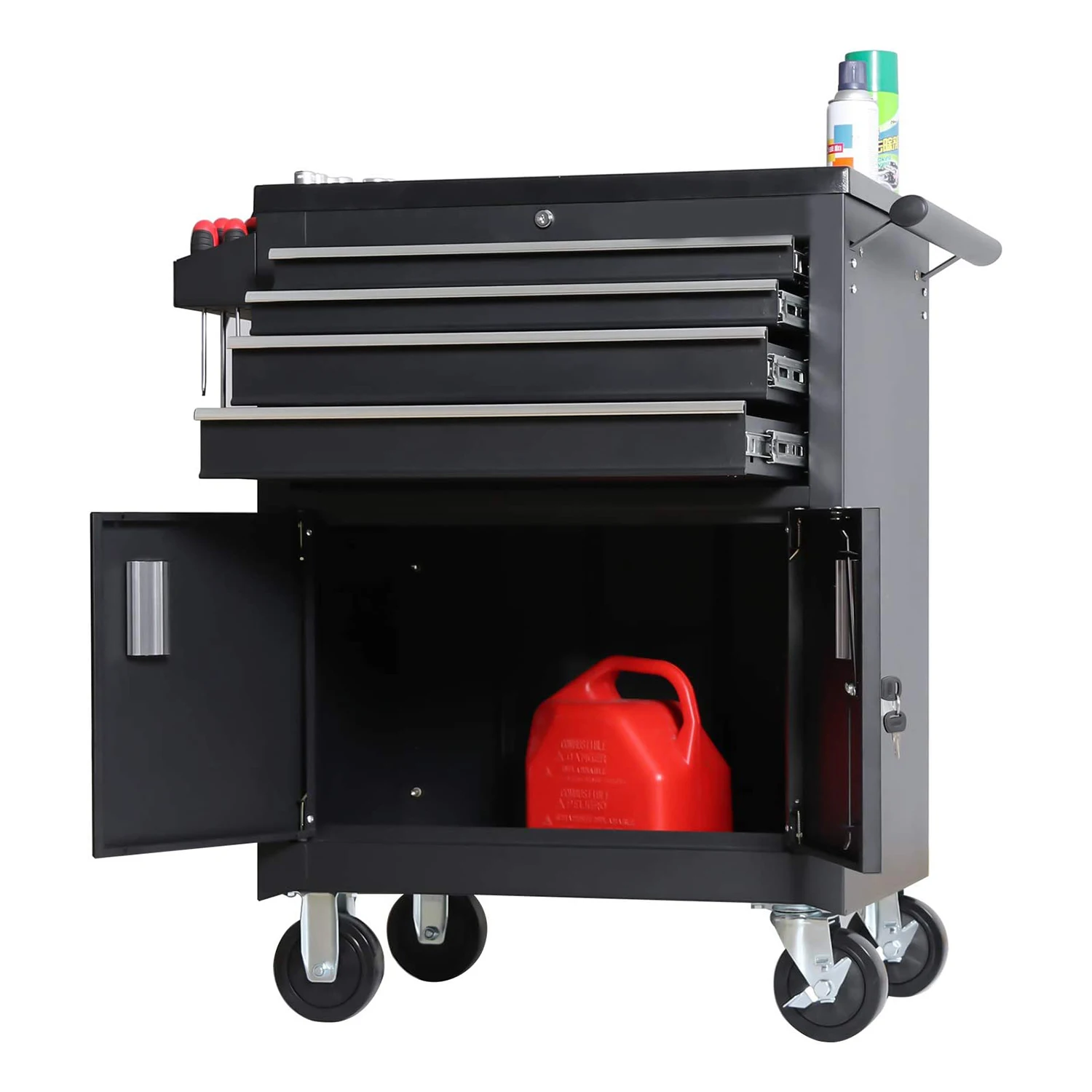2025 Factory Cheap Metal Garage Tool Cabinet Trolley with Drawers