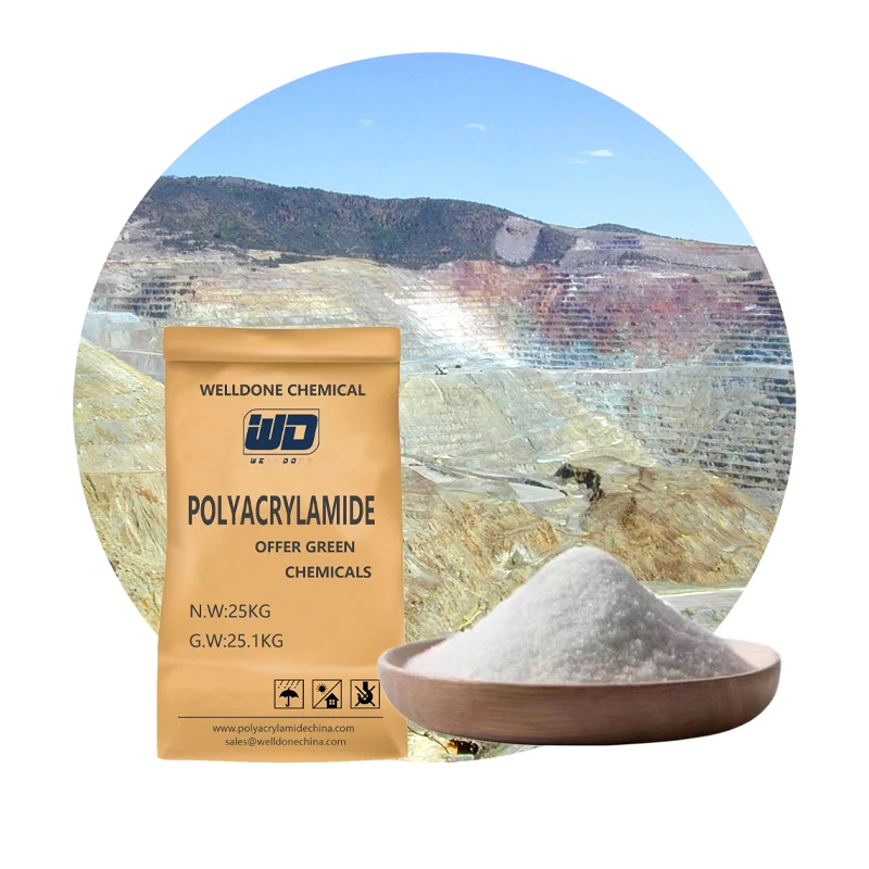 WELLDONE Flotation Reagent for Mining Polyacrylamide Anion Pam Industrial Minerals in Chemicals