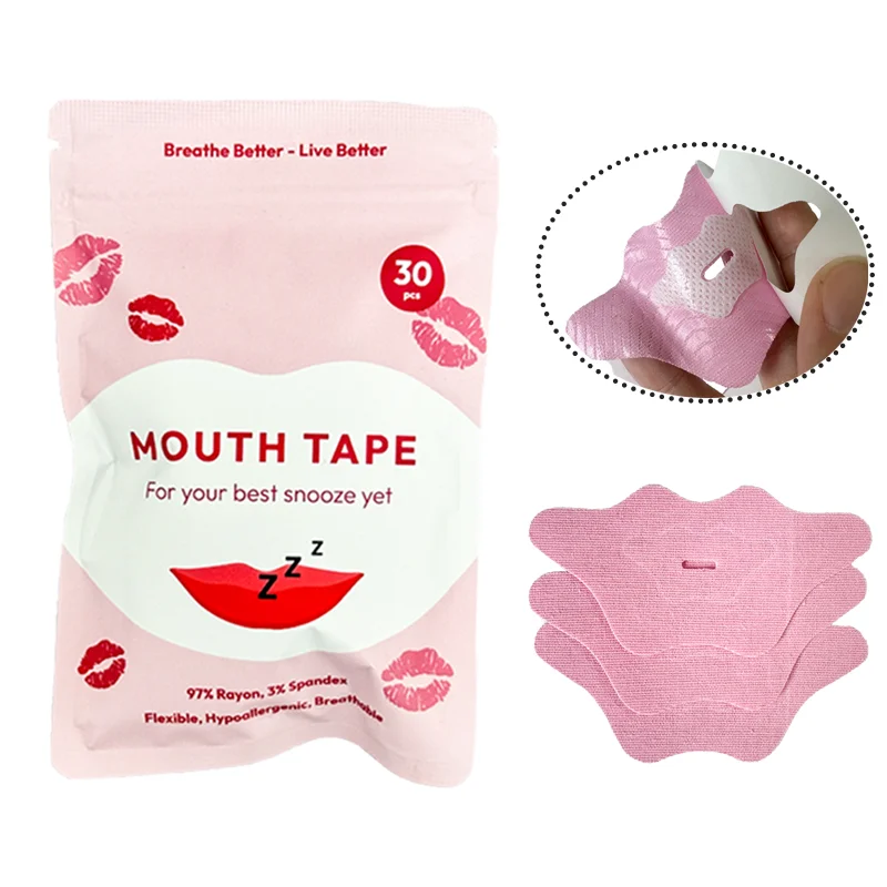 Pokročilé jemné náplasti na ústa pro lepší dýchání nosem, náplast proti chrápání s kolagenem, dýchací náplast na ústa pro spánek