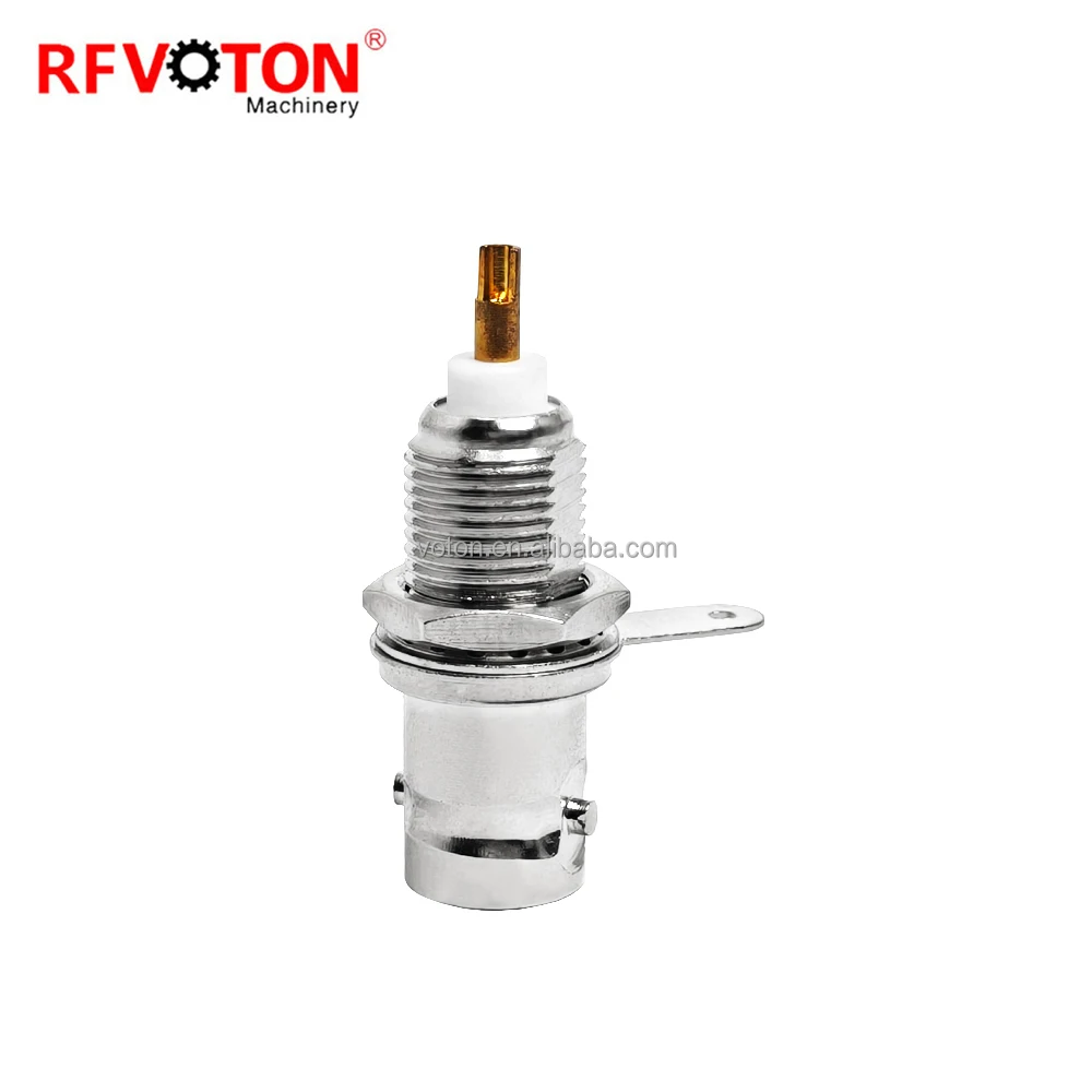 Professional BNC 50 Ohm Extension Coupler Female Bulkhead Brass Material Nickel-Plated Connector for CCTV Oscilloscope Radio Use