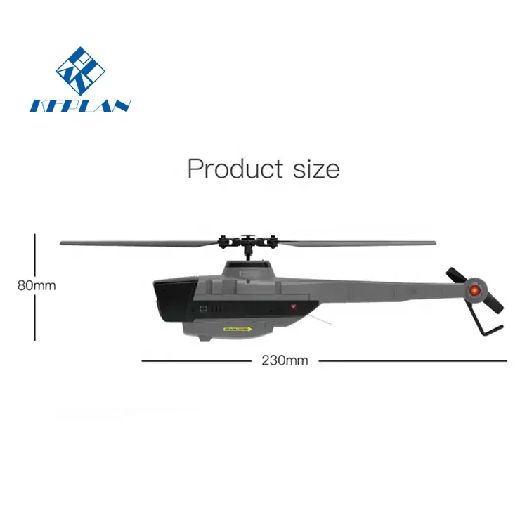 C128 RC Helicopter 4CH Single Propeller Radio Control Model Aileron Mini Black Bee 1080P HD Aileron Less Aerial Photography