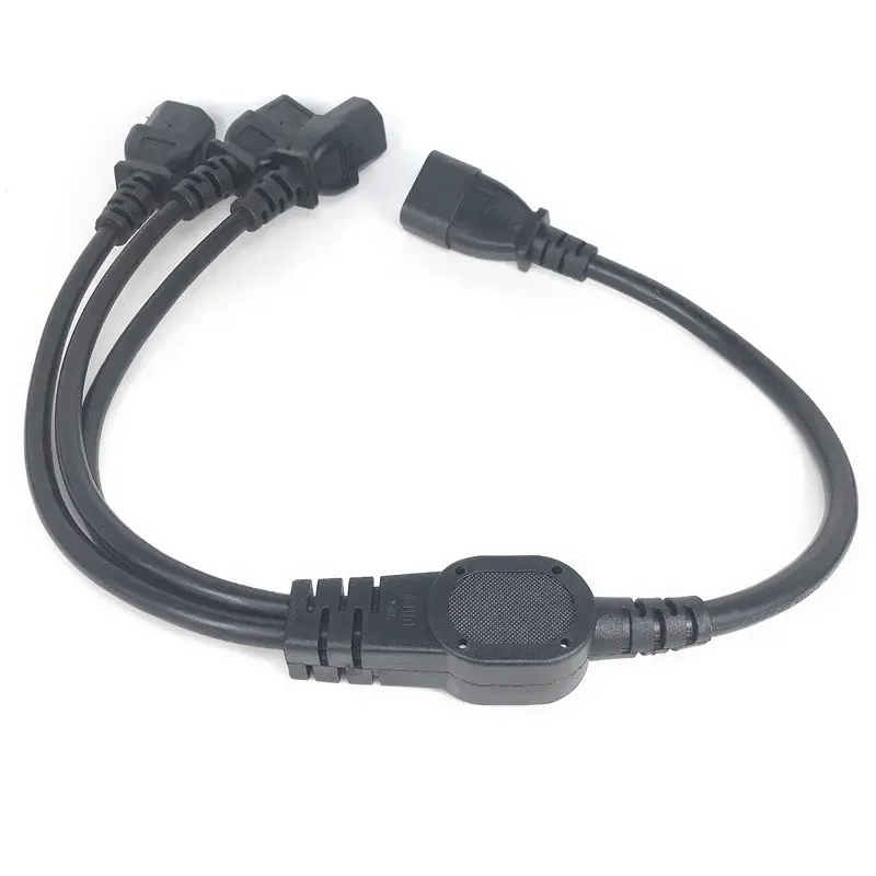 IEC320 C14 Naar C13 C5-netsnoer, 1ft IEC320 C14 Mannelijk Naar C13 en C5 Vrouwelijk Voedingsverlengkabel, 10A 250V Y-splitter Computerstekkersnoer