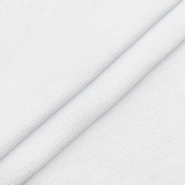 Quick Dry Knit Tubular Material Polo Pique Fabric , 65% Polyester 35% Cotton Pique Fabric for Sale/ details