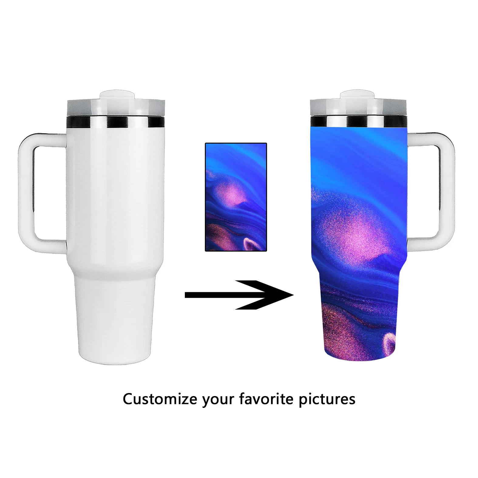 Simple Modern 40 Oz Tumbler With Handle Sublimation And Straw Lid ...