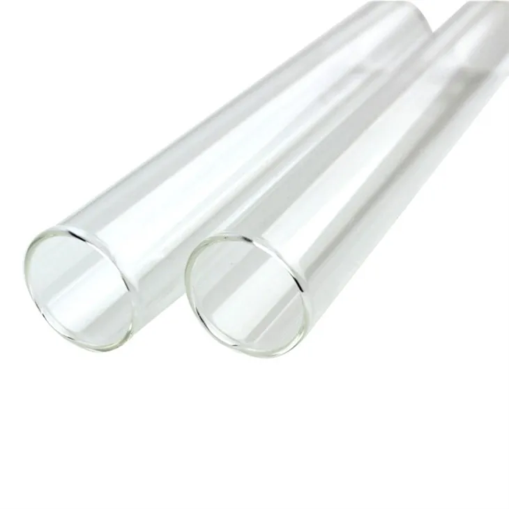 Borosil Quartz test Tube with Rim Flat Bottom test Tubes