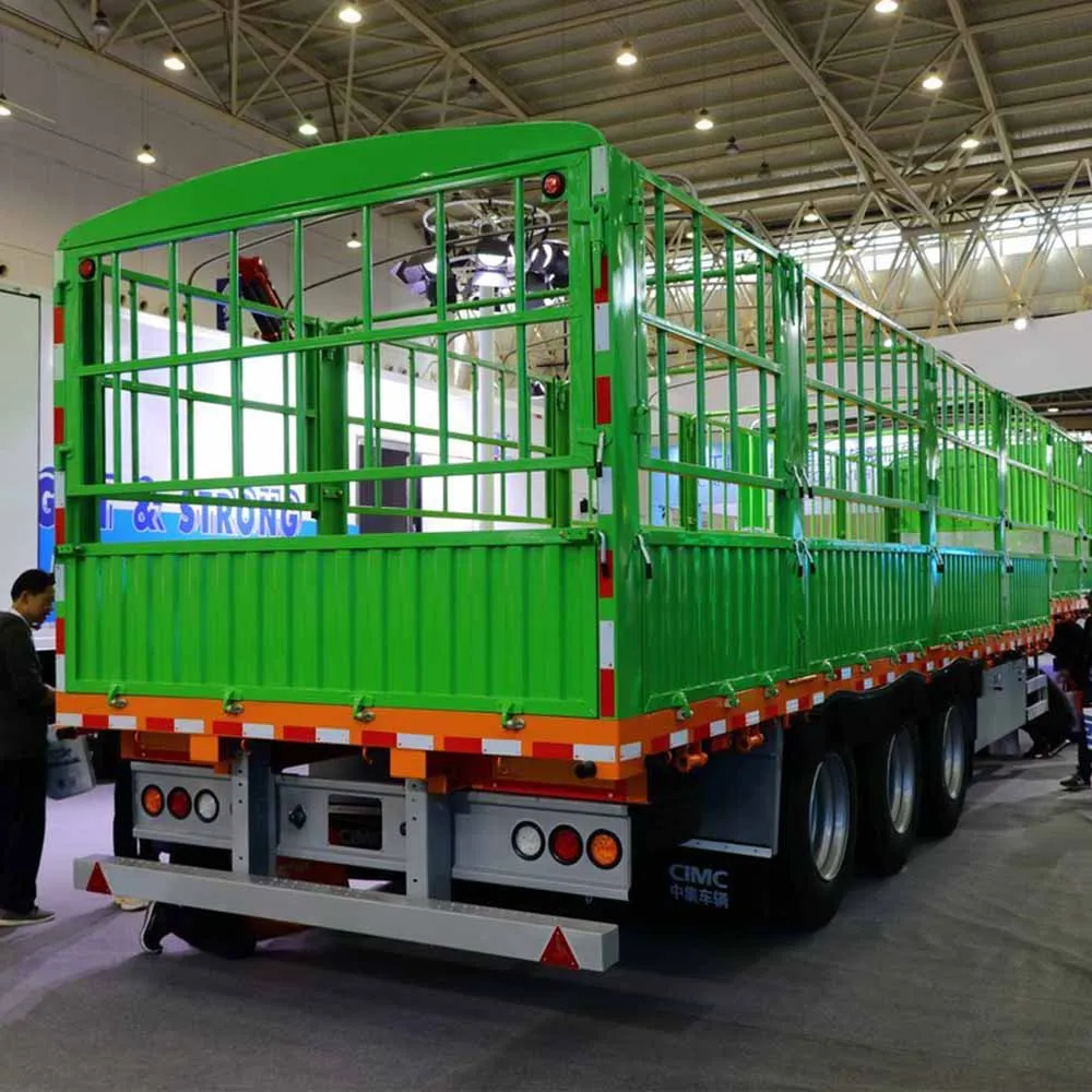 Brand New 3/4Axles Fence Semi Trailer 80-100Tons Capacity Livestock Animal Transport Stacke Fence Semi Trailer For Cargo manufacture