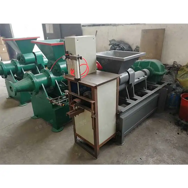 Низкая цена продажи небольшой мощности От 1 до 2 лет/ч Тип 140 винт древесного угля брикет экструдер угольный стержень формовочная машина