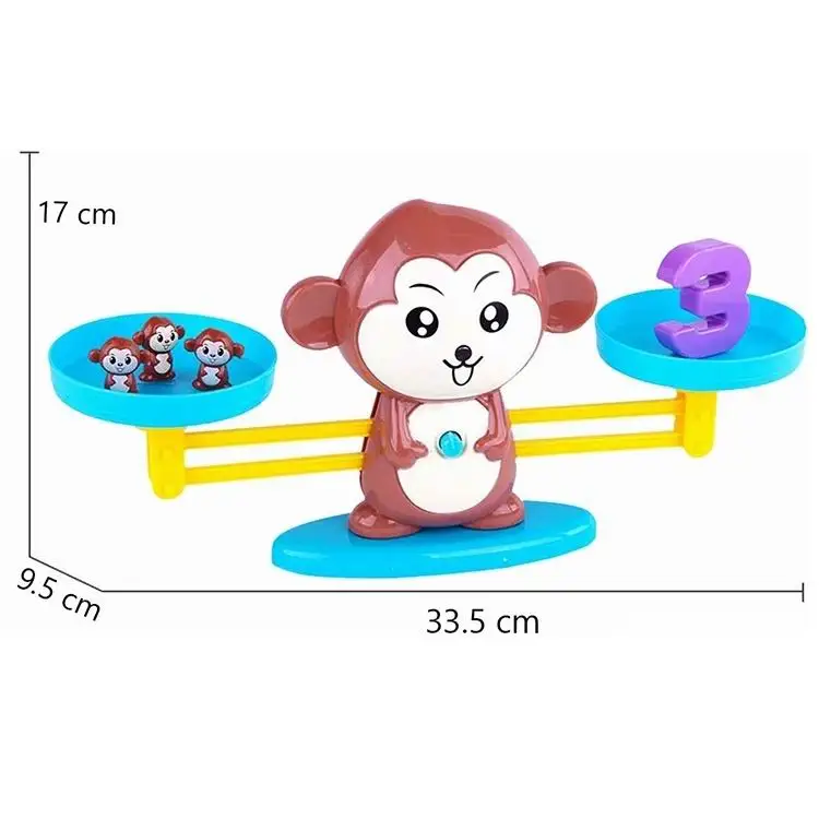 Monkey Balance Counting Cool Math Game Educational Montessori Learning Toys for Kids
