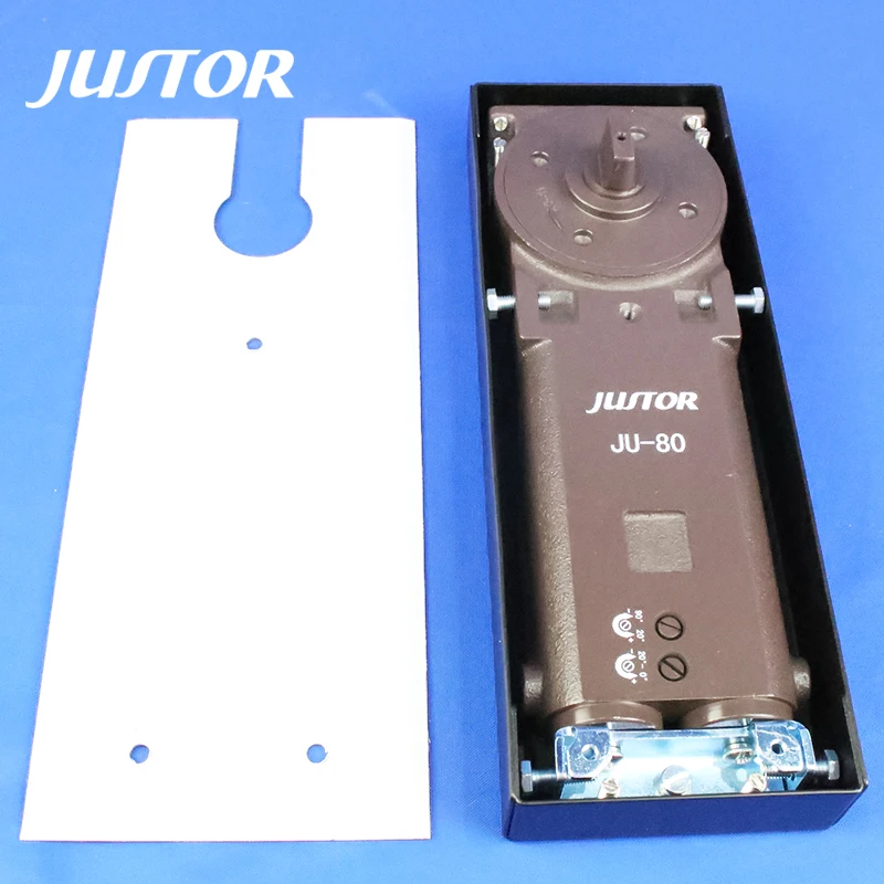 Office Building Frameless Glass Door Two Speed Adjustment 90 Degree Hold Open Hydraulic 150KG Floor Spring