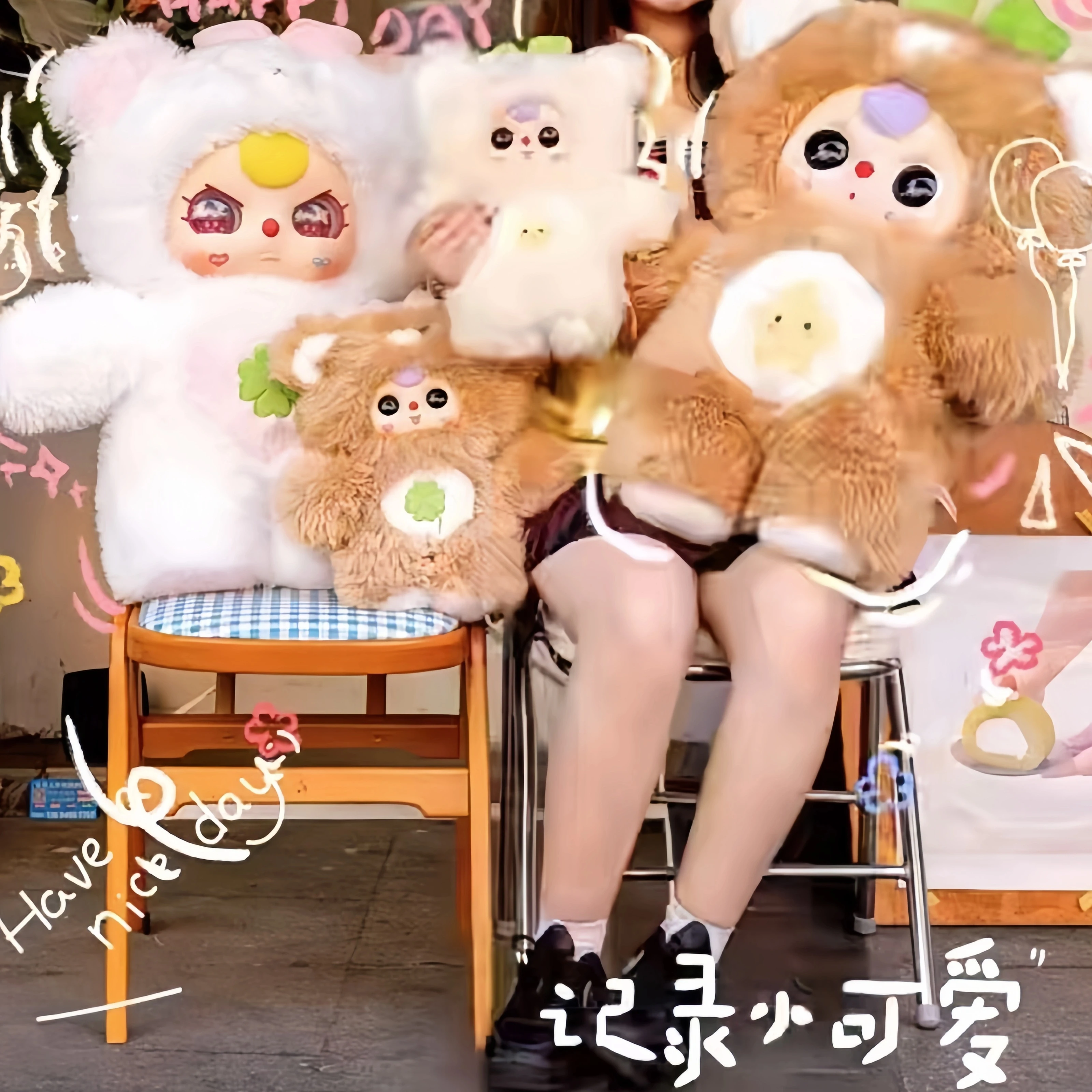 ぬいぐるみ 1000% Bear Baby Three Baby Three Cute Bear Series 1000% 400% Blind Box Toy Figure