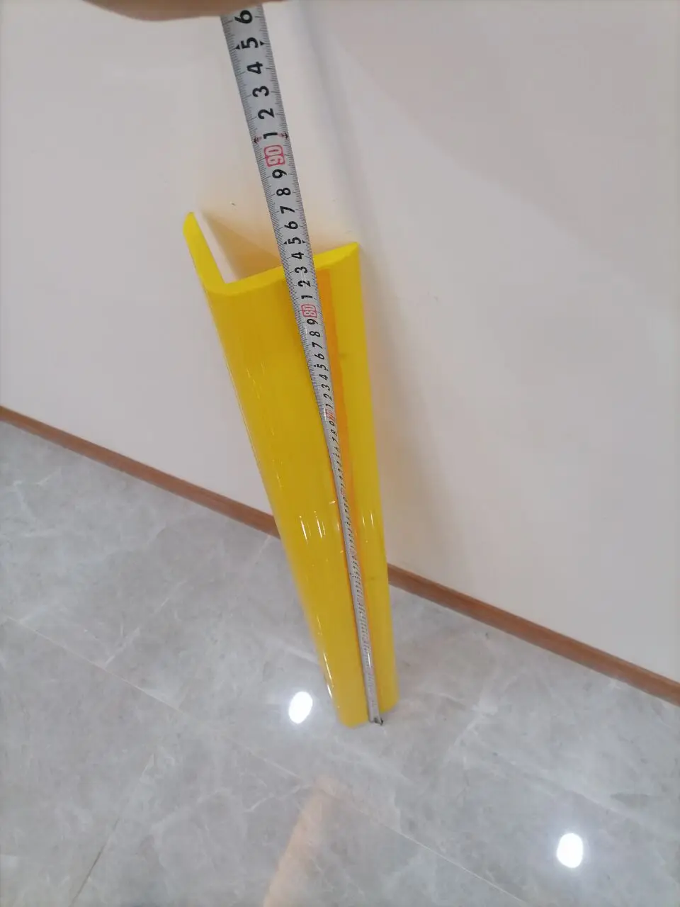 yellow plastic wall corner guard protector