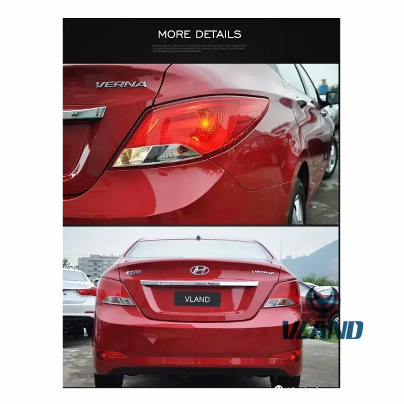 Автомобильная задняя фара для SOLARIS ACCENT VERNA 2010-2013 светодиодная (CE Emark) завод