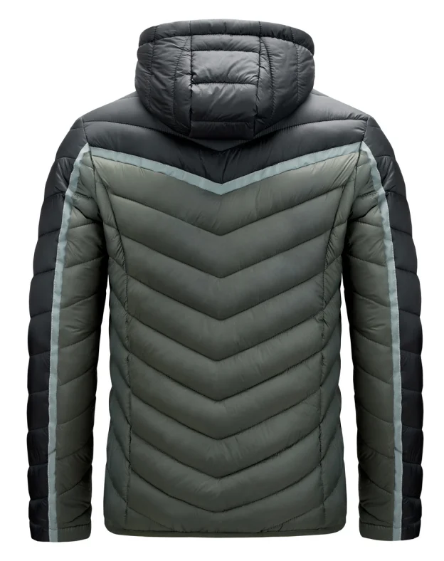 Large Stock Contrast Mens Padded Coats windproof Nylon Puffer Jacket Coat Warm Winter Mens Jacket