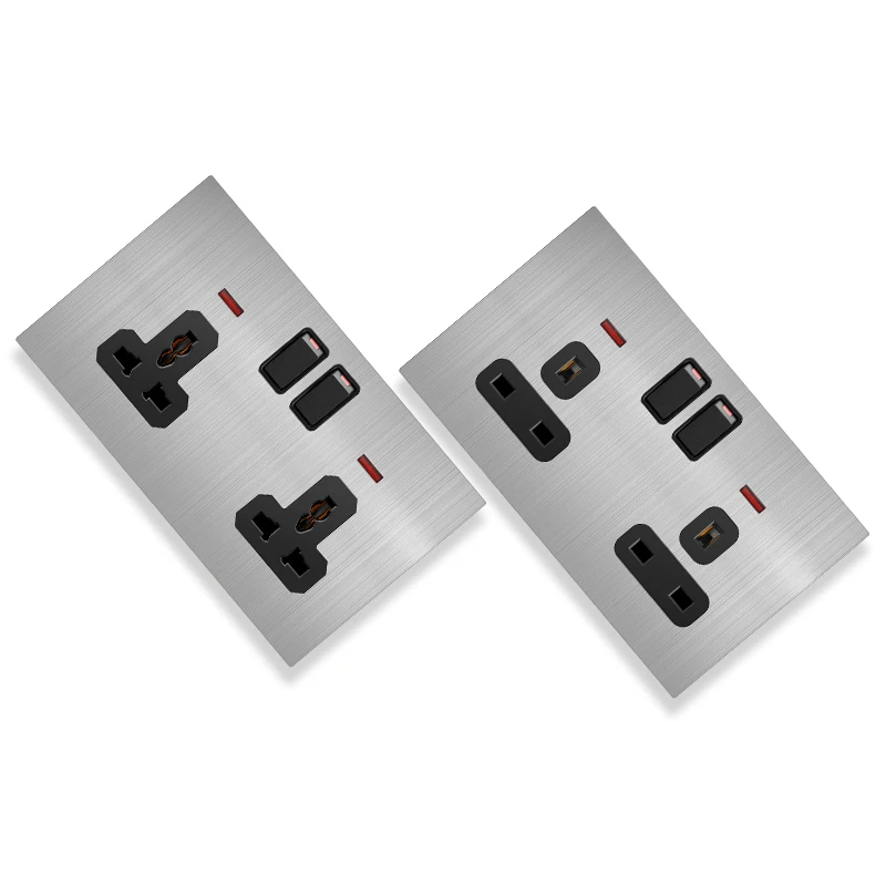 S5.1 China 3 Gang 4 Gang 2 Way Stainless Steel Electric Switches And Socketsh Electric Wall
