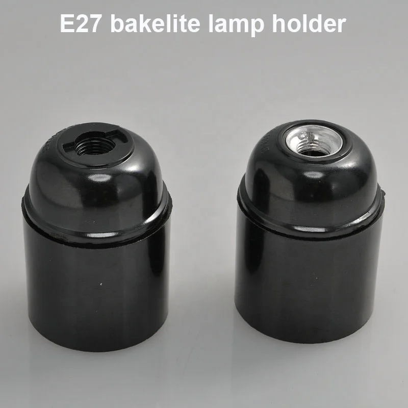 Edison E27 Lamp Holder Vintage Bulb Holder Black Backlite Standard Socket | – UK Ltd