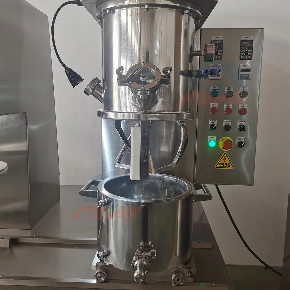 2L 5L 10L Mixer and Presser Adhesive Sealant Mixer Vertical Vacuum Lab Scale Double Planetary Mixer