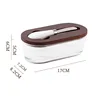 Oval Butter Box (Dark) - Striped