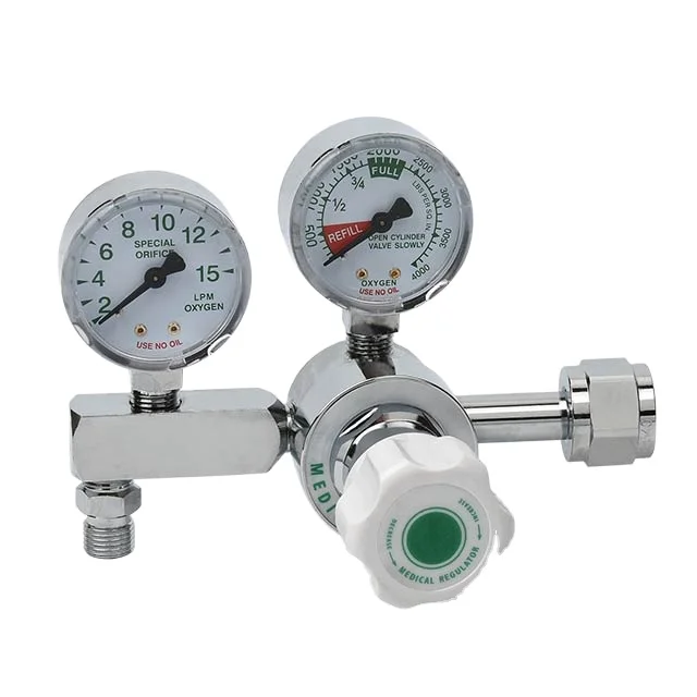 
 Western style  medical oxygen regulator using oxygen cylinder for hospital  