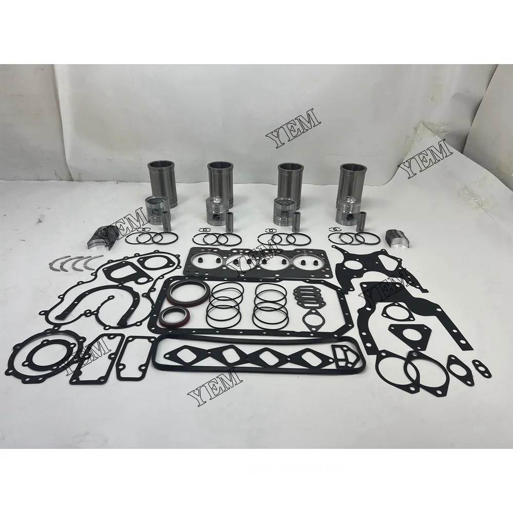 B490B Cylinder Liner and Gasket Kit With Bearing Set for Xinchai Engine Spare Part Heavy Duty Engine Parts