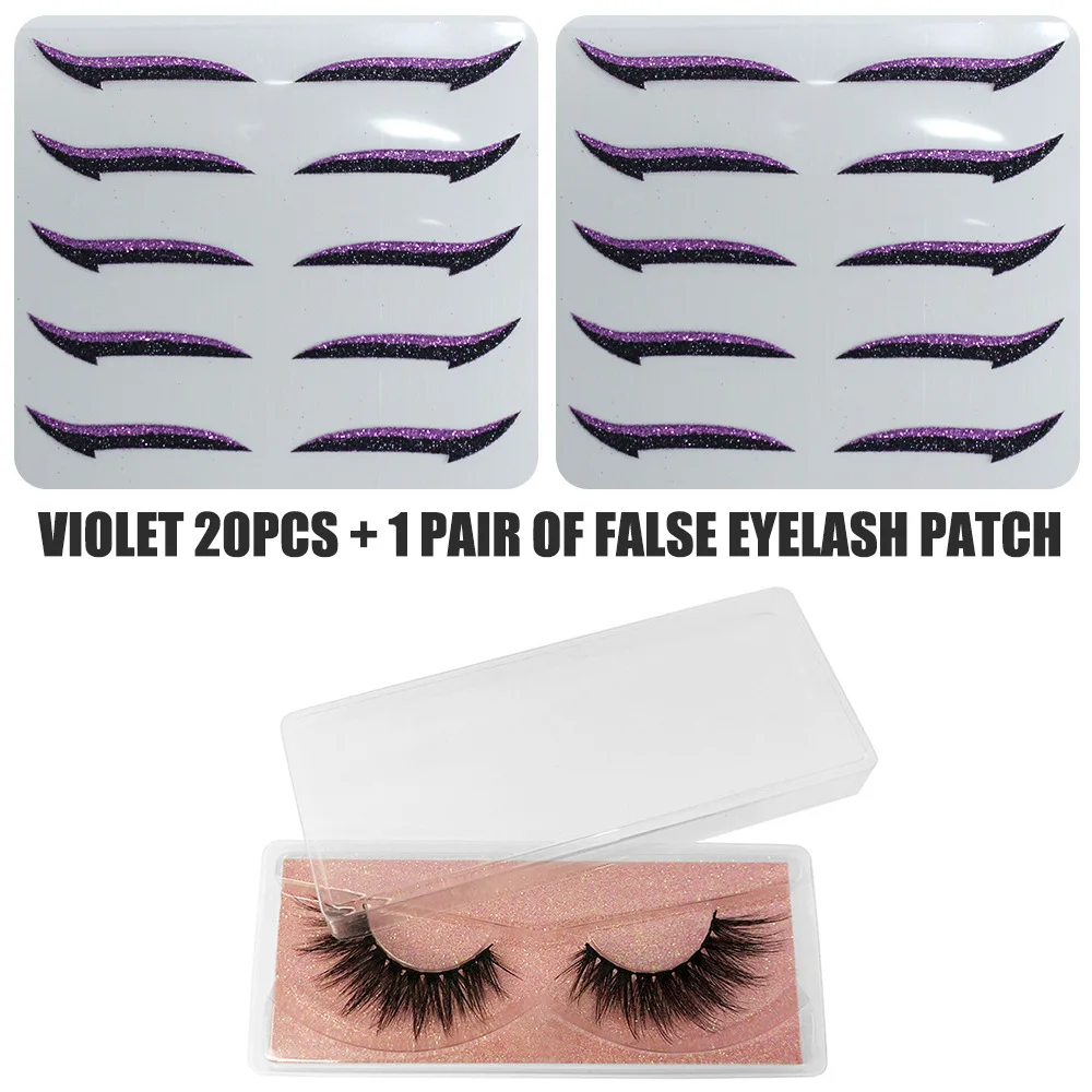 Amazon Reusable Glitter Eyeliner Eyelash Tattoo Sticker Eyeliners ...