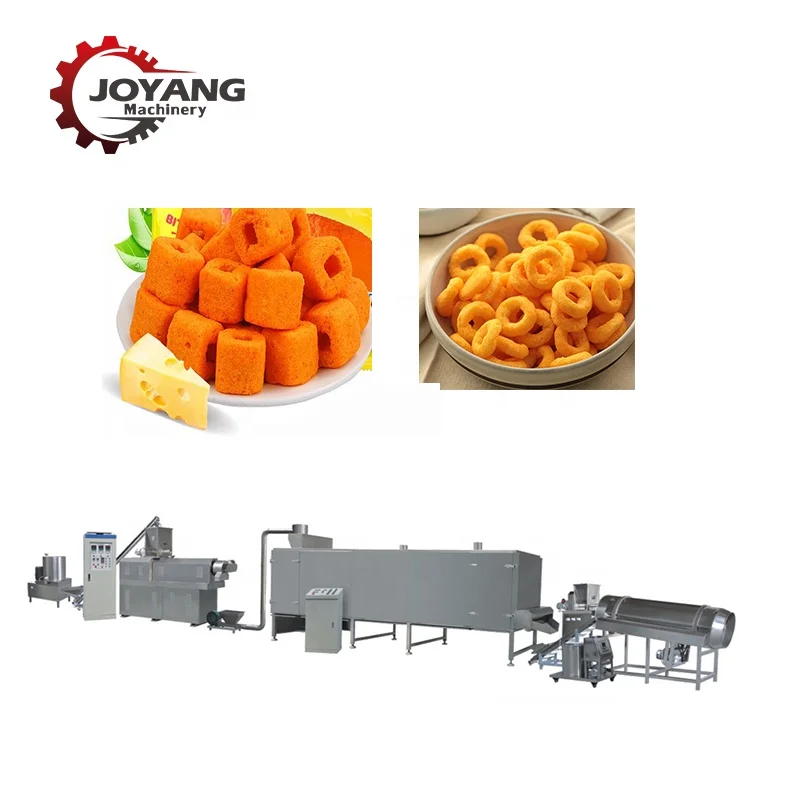 Automatic Sus304 Crispy Puff Corn Making Machine Twin Extruder Snack ...