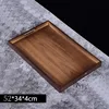 Bandeja marrón oscuro con asas [52*34cm]