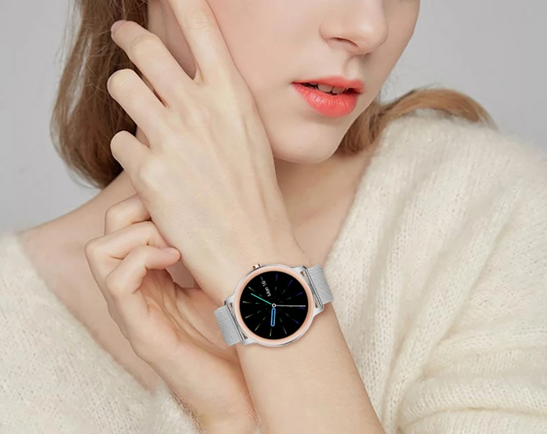 New Luxury Ladies Smart Bracelet with Round Screen Thin Body Stainless Steel Bracelets Women Smart Watch R18_20.jpg