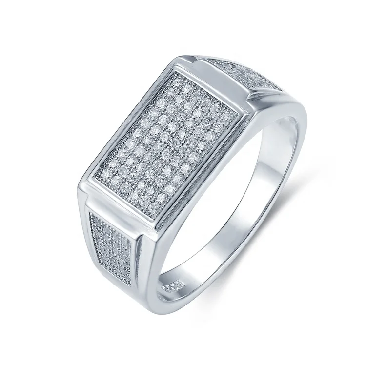Source Latset Design Fancy Cool Zircon 925 Silver Rings Stone Men Casual On  M.Alibaba.Com
