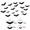 Adesivi murali Black Bat 1 confezione da 16 pezzi