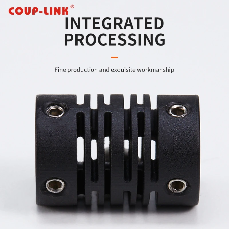 Small Plastic Spider Motor Encoder Shaft Coupling With Standard Bolt Plastic Flexible Encoder Shaft Coupling Coupler 22Mm