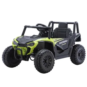 Large Capacity Electric Kid UTV Generous Cabin Space Ride-On Car for Children Remote Control Battery Powered Made of Plastic