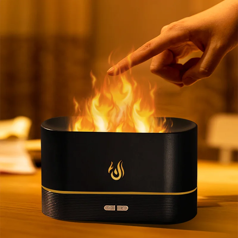 Flame Aroma Diffuser New Products Creative USB Desktop Candle Light Aroma Diffusor with Night Light Aroma Diffuser