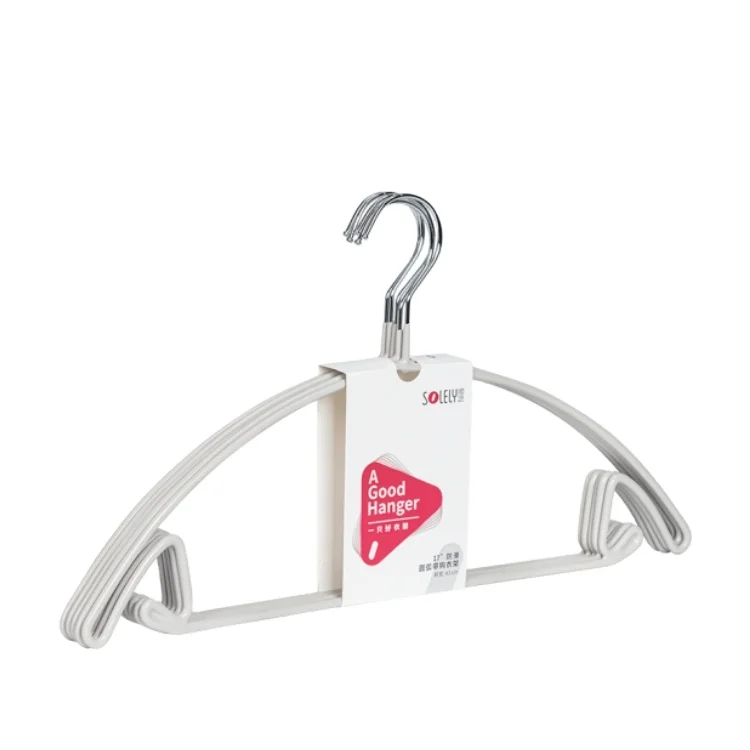 Hot Selling Household Hangers Non-slip Multi-functional Hangers Protecting Collar Design Portable Plastic Hangers Durable sturdy