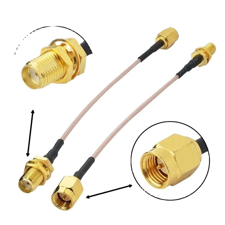 Manufacture RG178 RG179 RG316 RG142 RG393 RG303 RG400 RG402 RG401 Stranded Connector Coaxial Cable for Communication