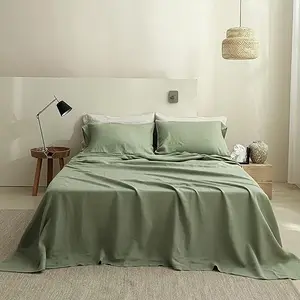 Luxury Designer Organic European Flax Linen Comforter Set 100% Linen Soft Bed Linen Cover for Home