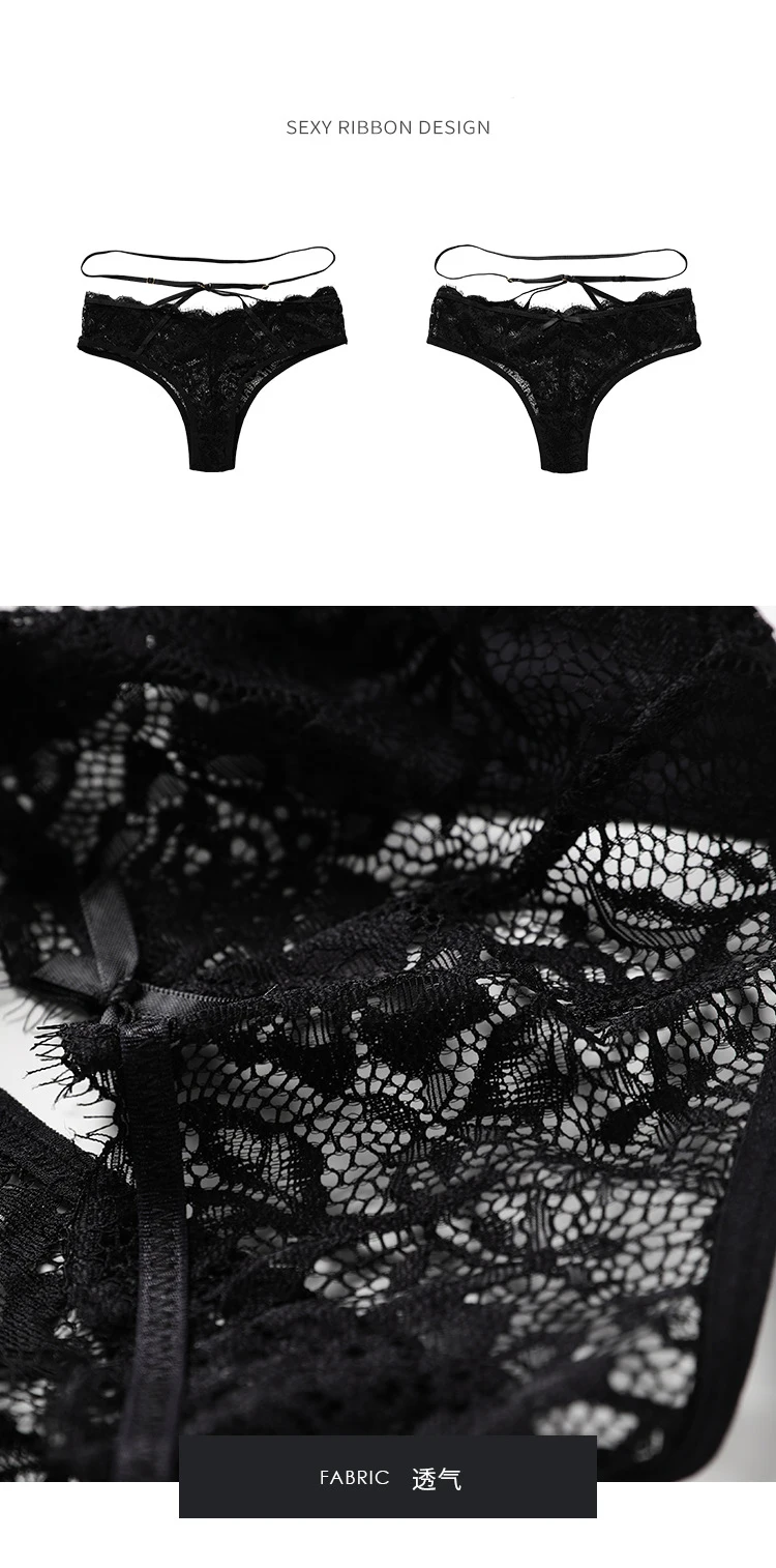 Ladymate Odmoem Bragas Sexys De Encaje Women Sexy Cross Strap Panties Lace Underwear Panty 8986