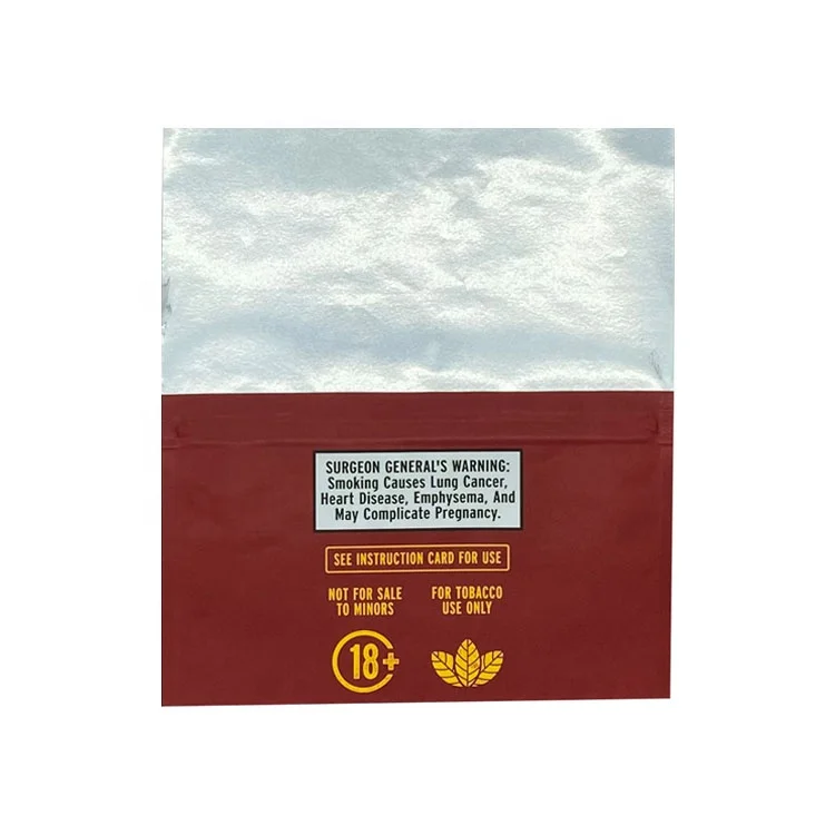 Wholesale Custom Print Hand Rolling Tobacco Leaf Grabba Bag Whole Leaf Package Pouch Fronto Leaf Bag